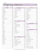 Grocery List Report Template