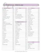 Hospital Packing List Report Template