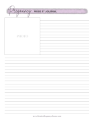 Pregnancy Journal Week 17 Report Template